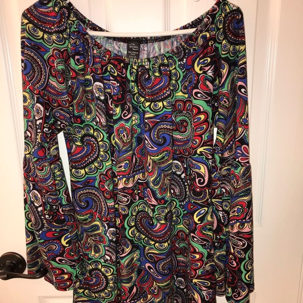 Retro Bell Sleeve Tunic